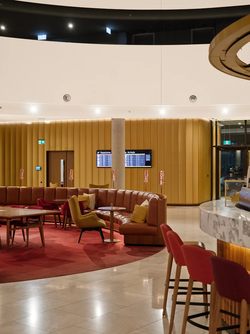 Flughafen-Lounge